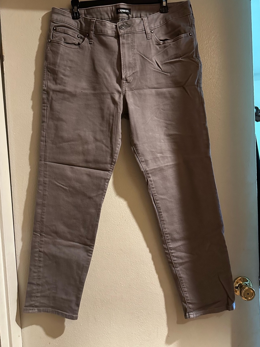 Express Taupe Slim Leg Pants